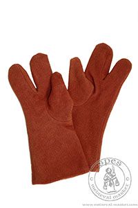 Rkawice trjpalczaste mskie. Medieval Market, Gentlemen\'s 3 fingered gloves (wollen)