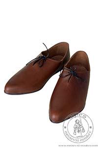 Medieval men's under-the-ankle shoes - stock. Medieval Market, Medieval shoes