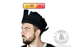 Medieval felt hat Crown - stock. Medieval Market, felt hat Crown