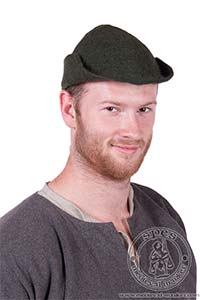 redniowieczna czapka z filcu Jaskka. Medieval Market, Medieval felt hat \