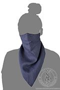 Lniana masko-chusta na twarz - Medieval Market, Linen kerchief mask - unisex unisize