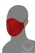 Kolorowa lniana maseczka na twarz - Medieval Market, Linen face mask - one colored - other color