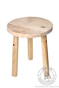 Meble redniowieczne - Medieval Market, Medieval stool. Historical furniture.