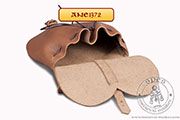 Maa torebka skrzana na pasek - Medieval Market, Medieval leather belt pouch 